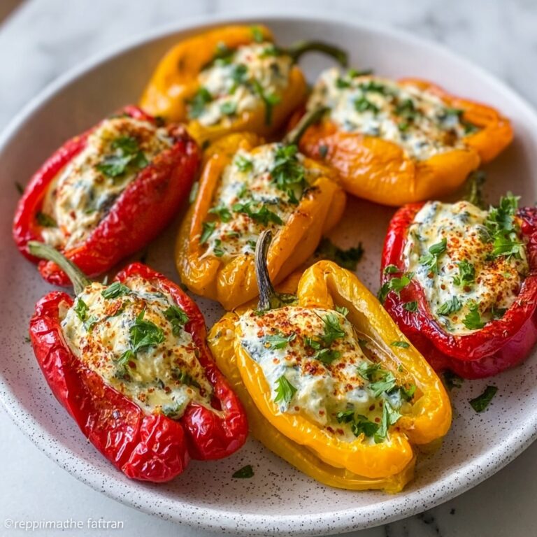 Cold Stuffed Mini Peppers with Cream Cheese Recipe